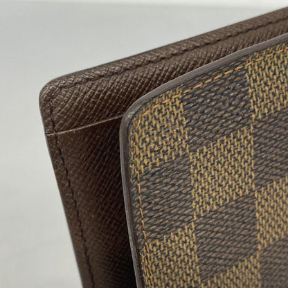 Louis Vuitton Long Wallet Damier Porte Barre Carte Credit N61823 Ebène Men