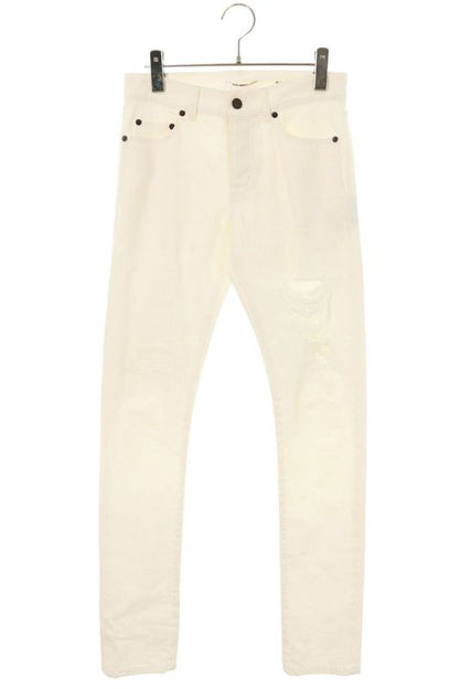 Saint Laurent Paris 551344 Yr888 Damaged Skinny Denim Pants Men's 25