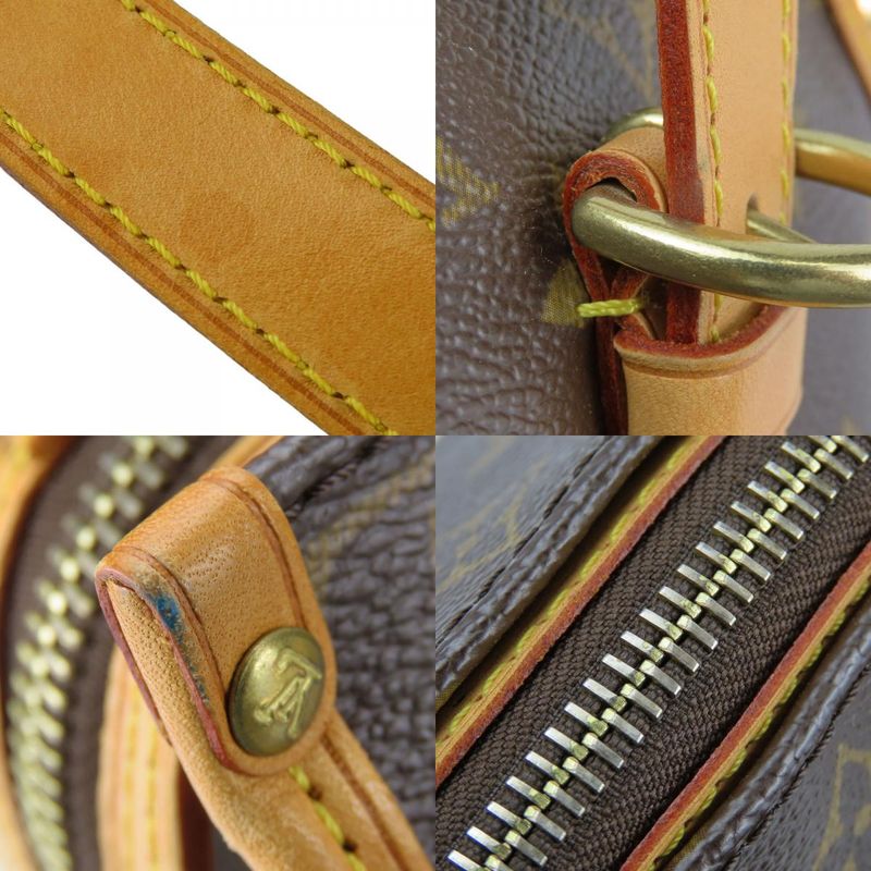 Louis Vuitton Tote Bag Popincourt O M40007 Monogram Nubuck Brown Gold Hardware