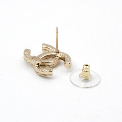 Chanel Earrings Earring Gold Here Mark