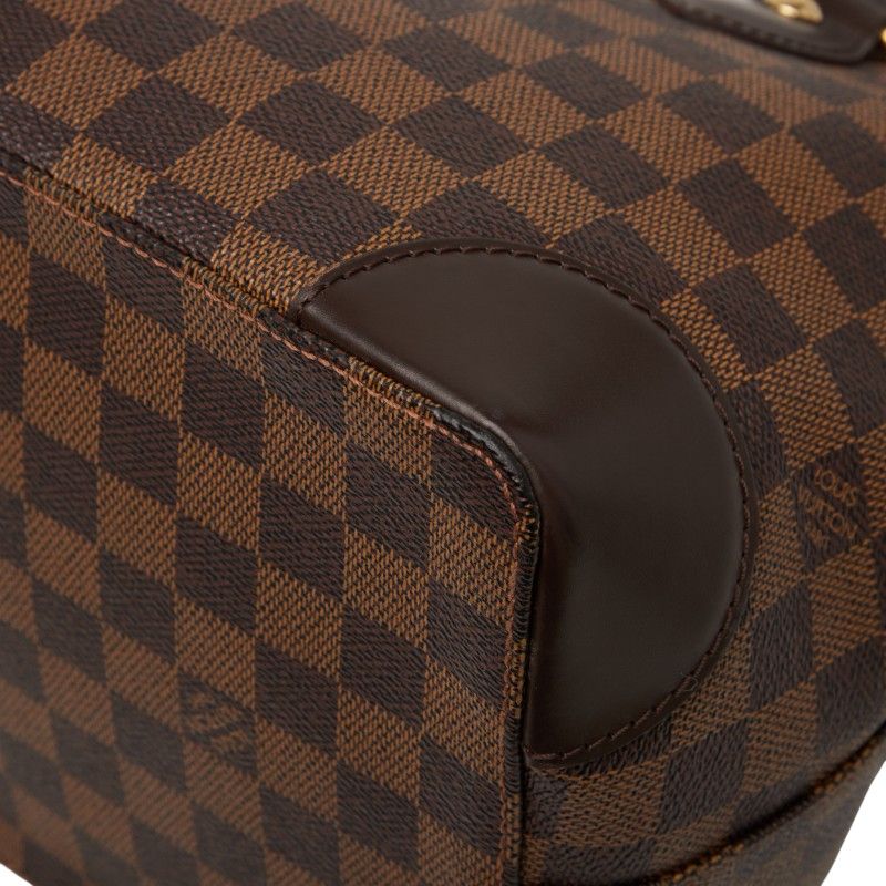 Louis Vuitton Damier Hampstead PM Tote Handbag N51205 Ebène Brown PVC Leather