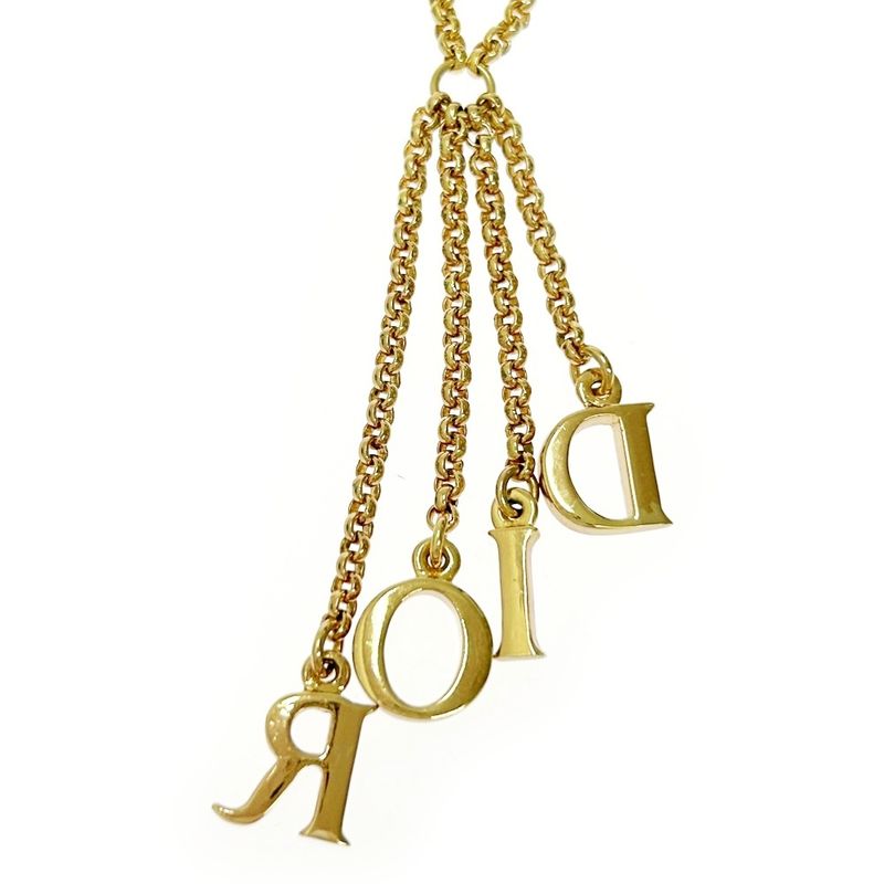 Christian Dior GP Dior Logo Necklace Gold 465413 Necklace