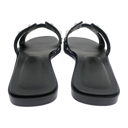 Hermes Oran Studded Sandals Size 38 Black Women's Apparel Women's Shoes
