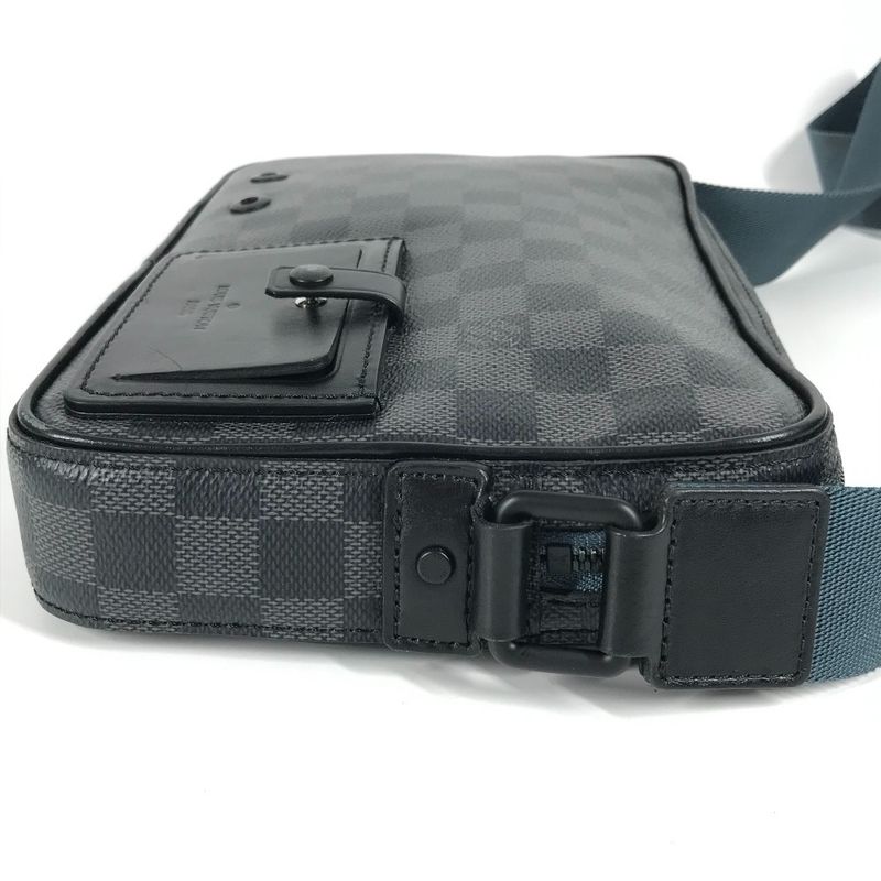 Louis Vuitton Shoulder Bag Alpha Messenger N40188 Damier Graphite Canvas Black