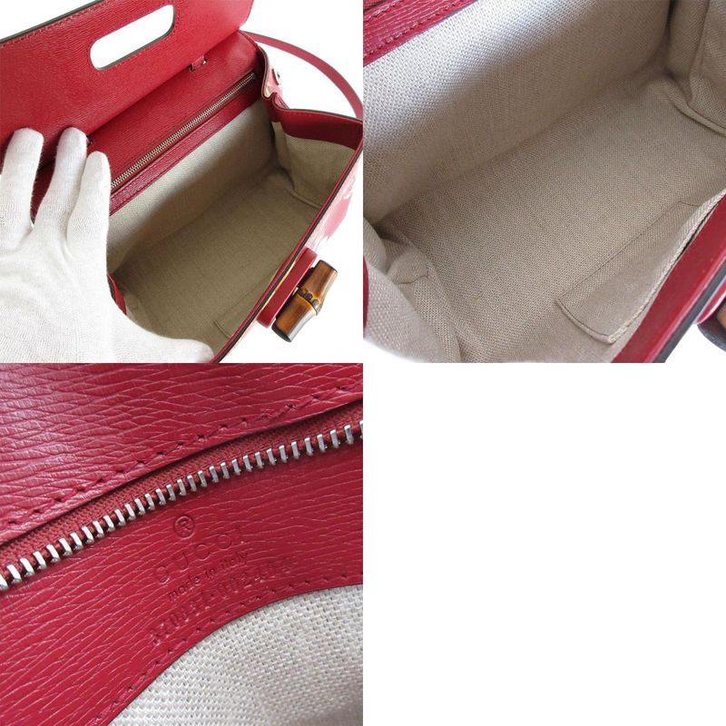 Gucci Shoulder Bag Handbag Blooms Bamboo 370831