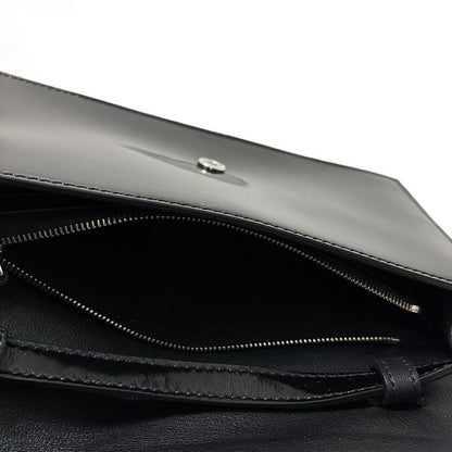 Gucci Wallet Interlocking G 369664 Black Shoulder Wallet With Detachable Strap
