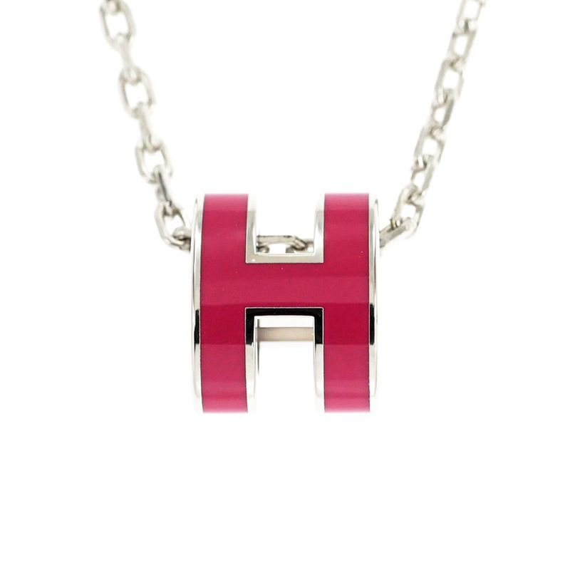 Hermes Necklace Pop Ash Mini Pendant Le Jugalante Silver Color Accessori