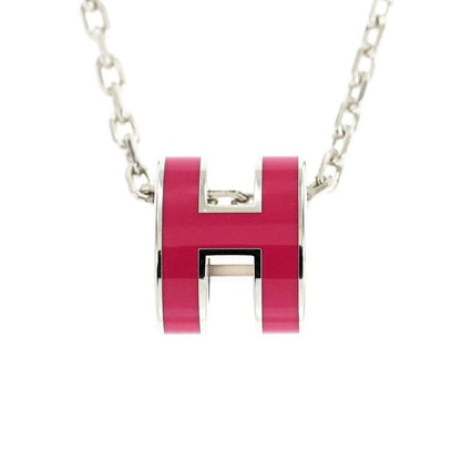Hermes Necklace Pop Ash Mini Pendant Le Jugalante Silver Color Accessori