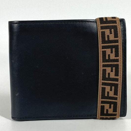 Fendi Bifold Wallet Bi-fold Wallet 7m0266 Leather Black