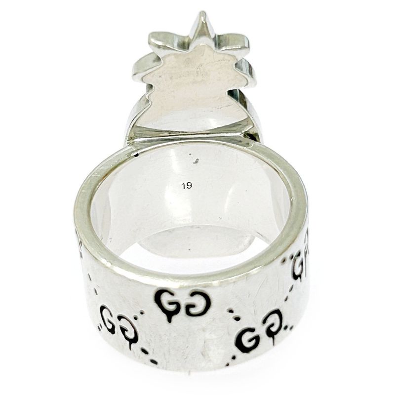 Gucci Silver Ghost Pineapple Ring 23.8g 925 Engraved 307541 Ring