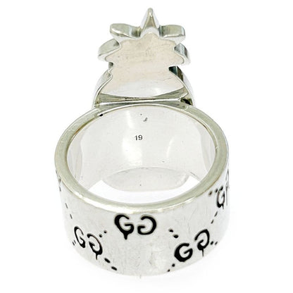 Gucci Silver Ghost Pineapple Ring 23.8g 925 Engraved 307541 Ring