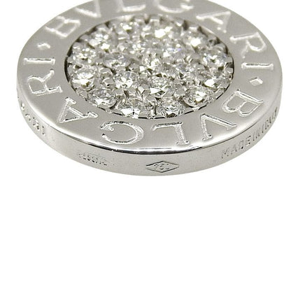 Bvlgari Diamond Pendant Top 18K White Gold 750 White Gold Diamond Charm