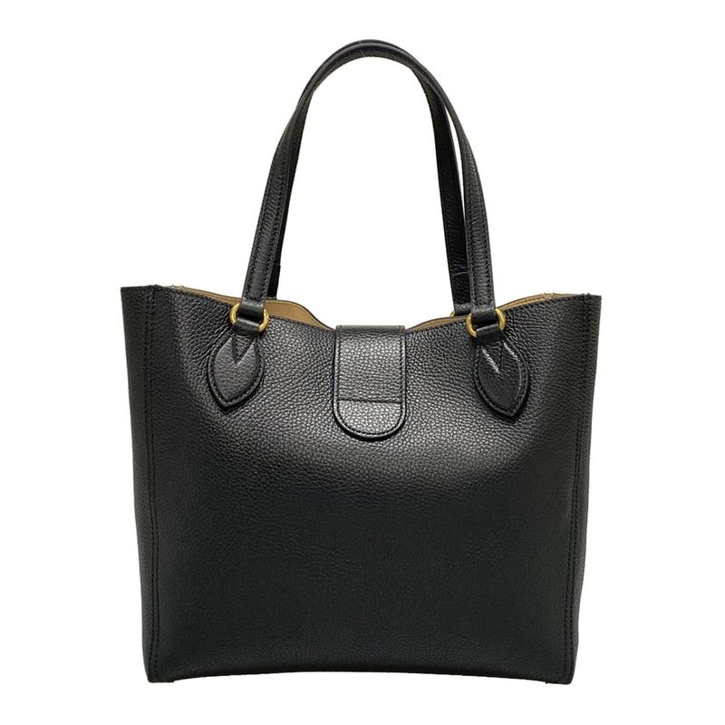 Gucci Tote Bag GG Marmont 779831 Black Leather