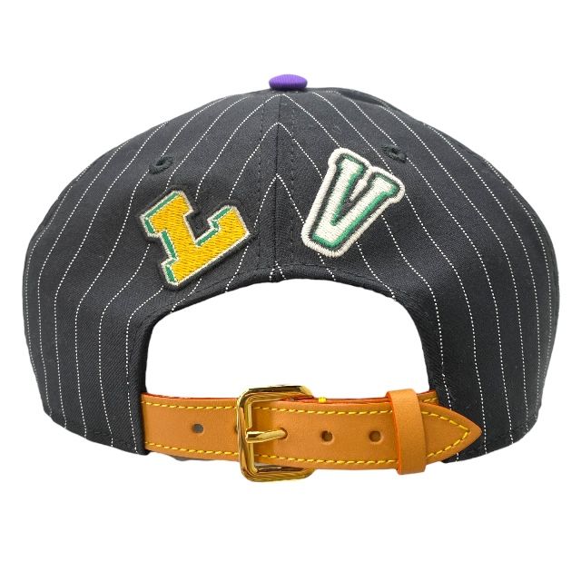 Louis Vuitton Nx2242 Crocomartier Cap Baseball Cap Cotton Purple Black Wool