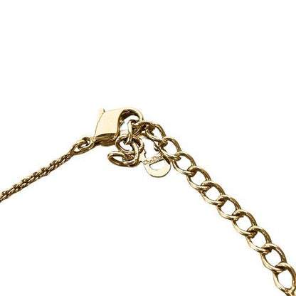 Christian DIOR Necklace DIOR Logo Metal Gold