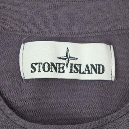 stone Island Stone Island 88% Wool Logo Patch Mock Neck Long Sleeve Knitwear