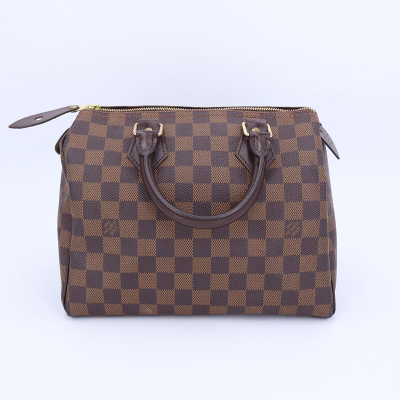 Louis Vuitton Damier Speedy 30 Hand Bag Ebène N41531 Brown Gold Hardware Speedy