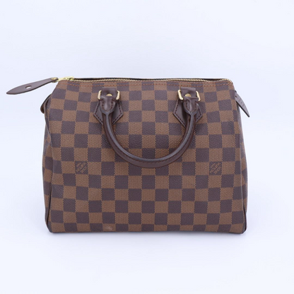 Louis Vuitton Damier Speedy 30 Hand Bag Ebène N41531 Brown Gold Hardware Speedy