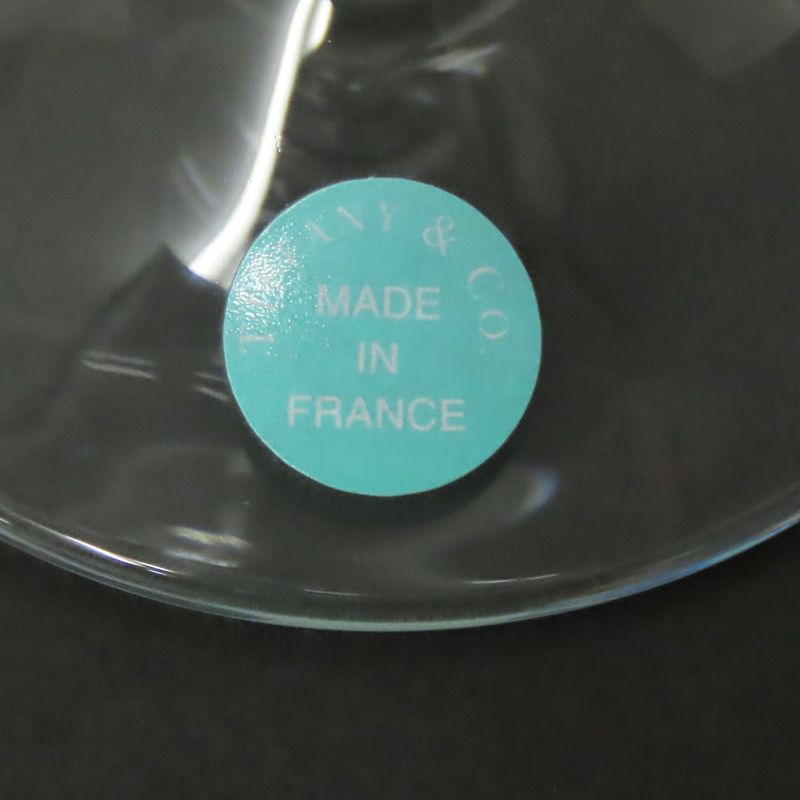 Tiffany & Co Glass Wine Glass Clear Swing Pair Set Ladies Men's Tiffany & Co