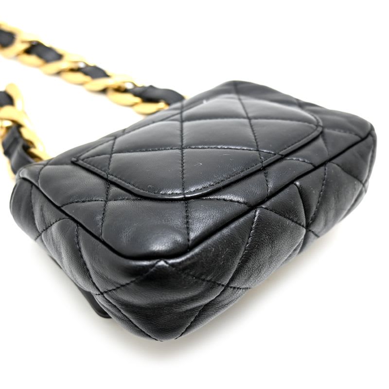 Chanel Chanel Shoulder Bag Quilted Small Flap As3214