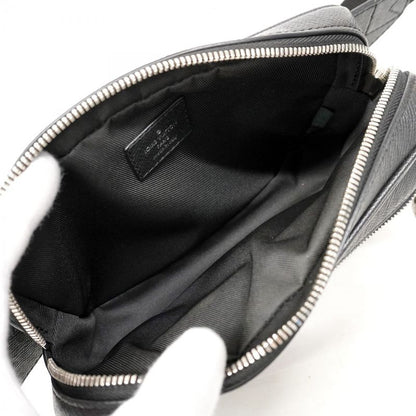 Louis Vuitton Waist Bag Taiga Llama Bum Bag Outdoor M30245 Black Men's