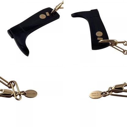 Hermeshermes Cavalier Necklace Brand Chain Jewelry Brown Ladies