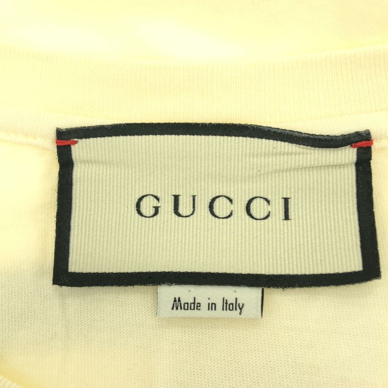 Gucci | Interlocking Logo Print T-shirt Cut And Sewn | Ivory | Men's