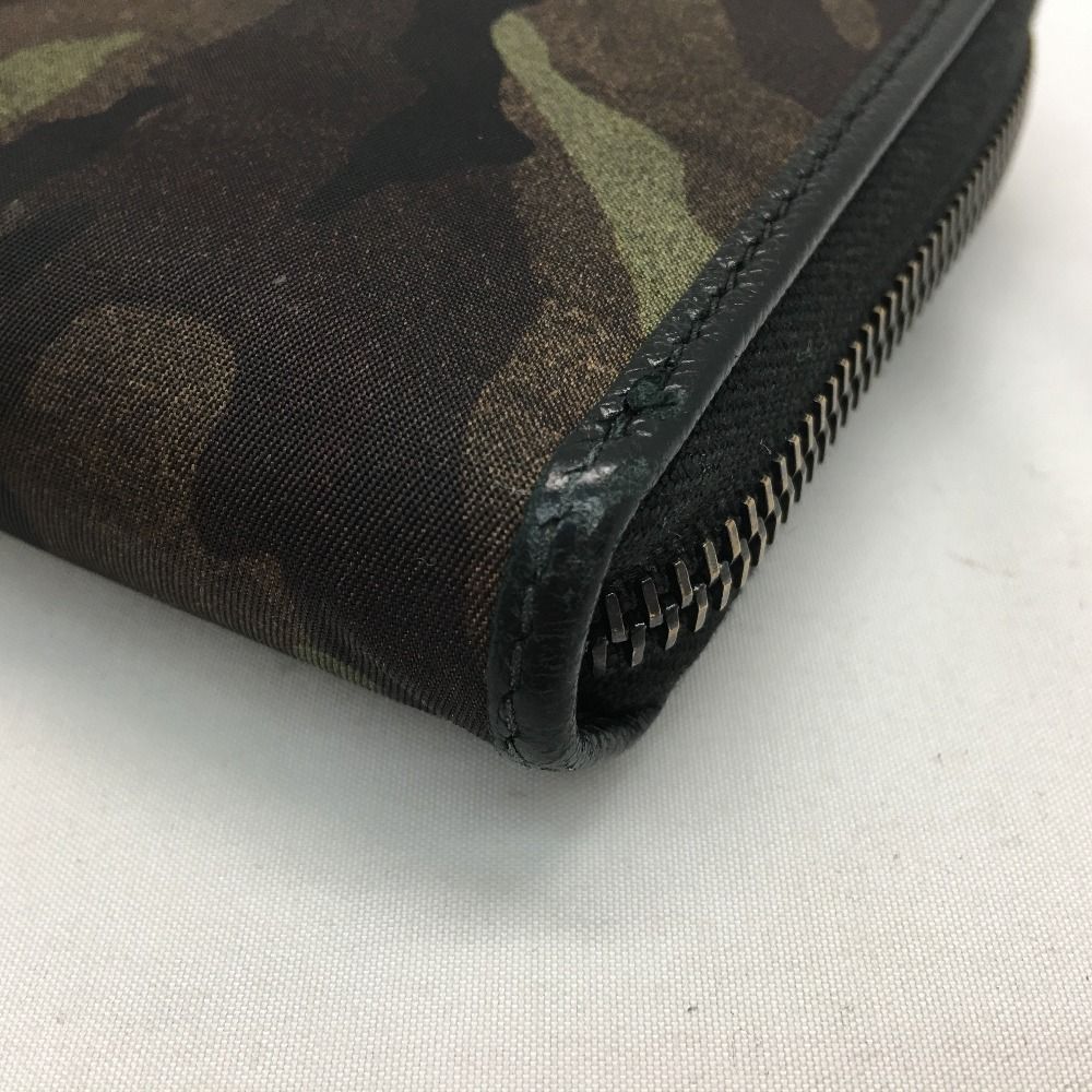 Prada Men's Long Wallet Round Zipper Camouflage