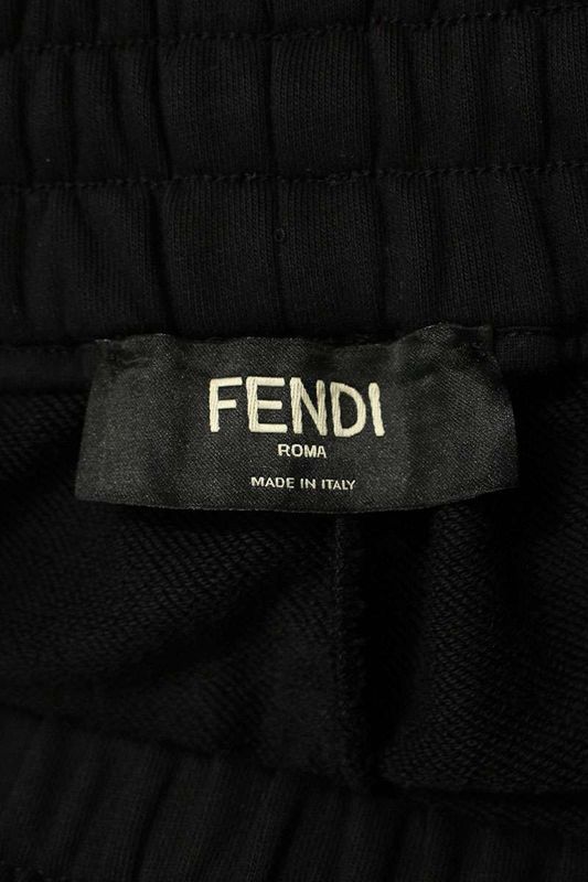 Fendi Fab656 AN67 Zucca Pattern Switched Sweatshirt Half Pants Men's XS