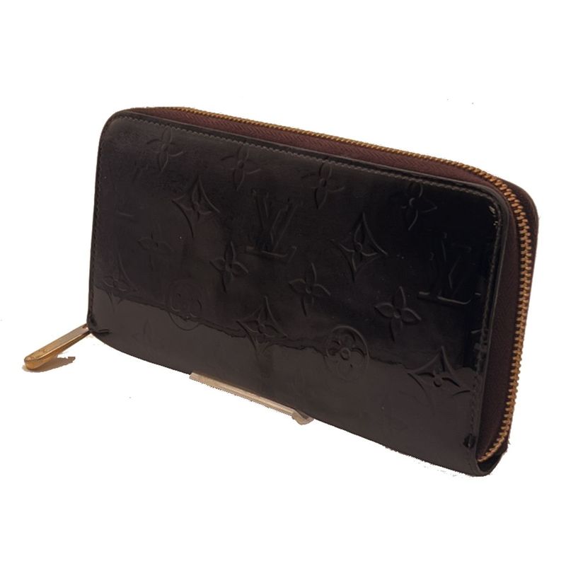 Louis Vuitton Wallet Zippy Wallet Amarante Enamel Leather Vernis M93522 67eb376