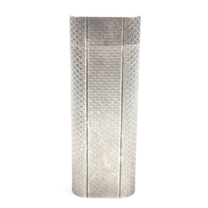  Cartier Oval All-over Roller Gas Lighter Silver Swiss Made Men's