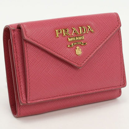 Prada Saffiano Leather Wallet 38000 Pr80365 Tri-fold Wallet Leather Saffiano