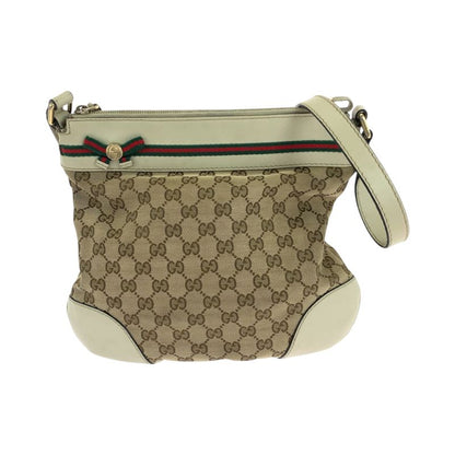 Gucci Sherry Line Mayfair Beige Ivory Gold Hardware GG Canvas 257065 Shoulder