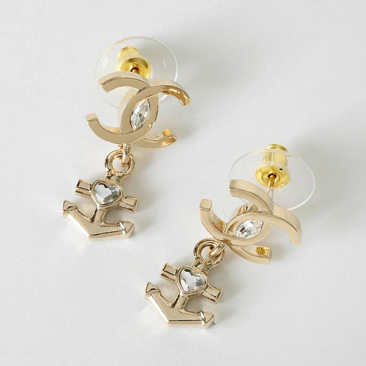 Chanel Earrings Anchor HOOP Gold