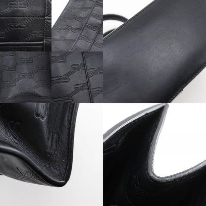 Balenciaga Hardware Bbmonogram 714187 Leather Black Unisex Handbag