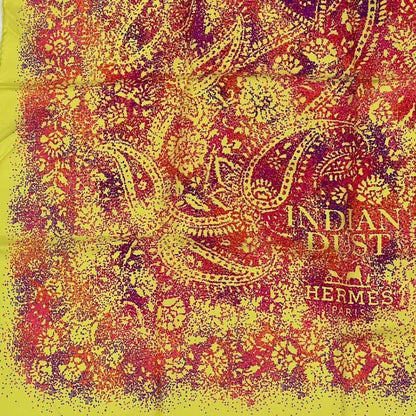 Hermes Scarf Silk Carre 90 Indian Dust Yellow