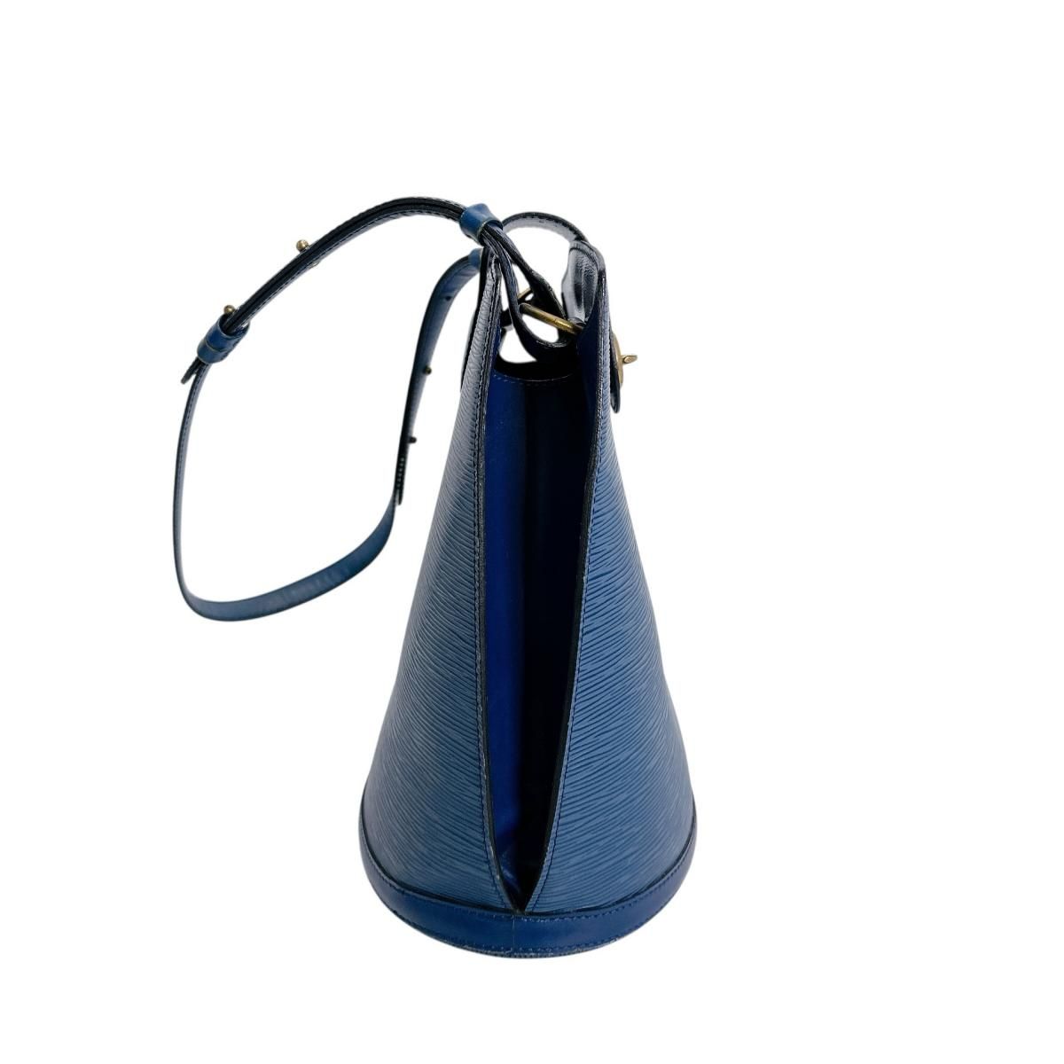 Louis Vuitton Epi Shoulder Bag Cluny Blue