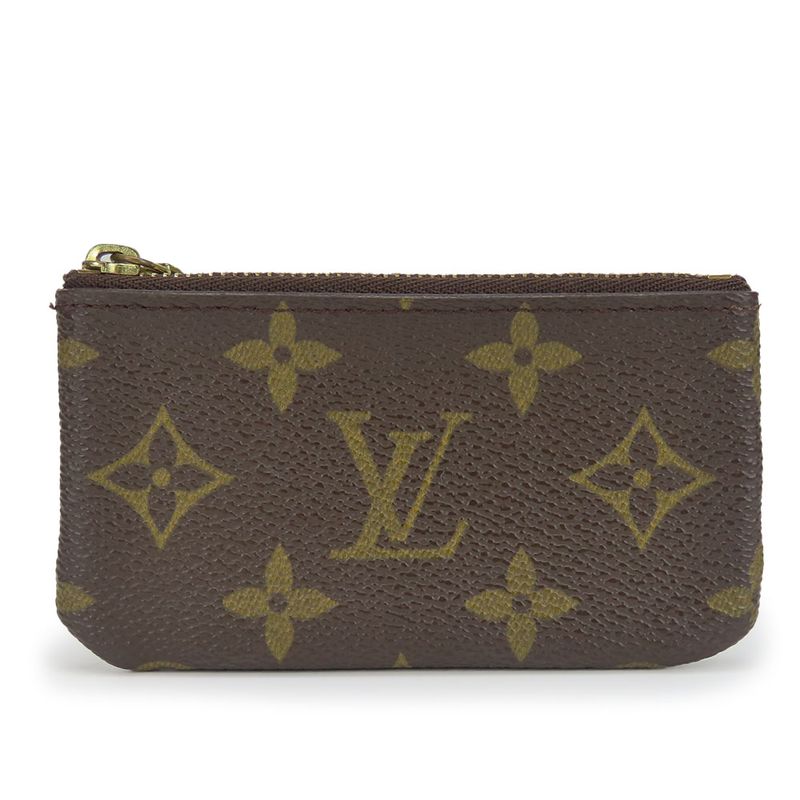 Louis Vuitton Coin Case Pochette Cles M62650 Monogram Brown Gold Hardware Pouch