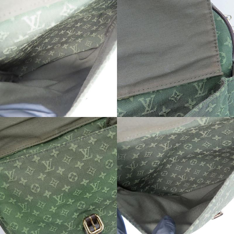 Louis Vuitton Boston Bag Claudine M42332 Monogram Mini Leather TST Khaki Gold