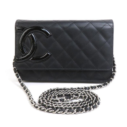 Chanel Crossbody Shoulder Bag Wallet Chain Cambon Line
