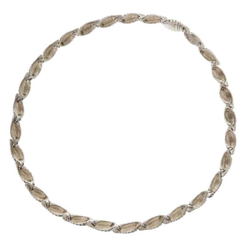 Tiffany & Co 925 Silver 18K Yellow Gold Silver Gold Necklace 0628 Tiffany & Co
