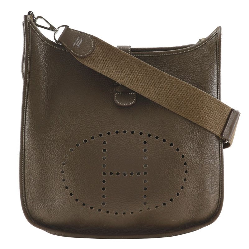 Hermes Evelyn 3 GM Evelyn Taurillon Clemence Etoupe □P Ladies Shoulder Bag