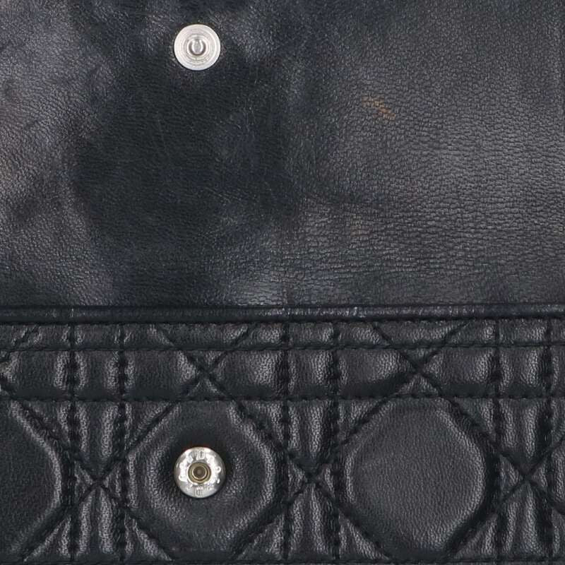 Christian Dior Lady Dior Cannage Wallet Women's