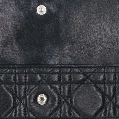 Christian Dior Lady Dior Cannage Wallet Women's