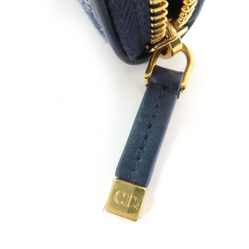 Christian DIOR S2094unjr 30 Montaigne Voyageur Long Wallet Reverse Toile De