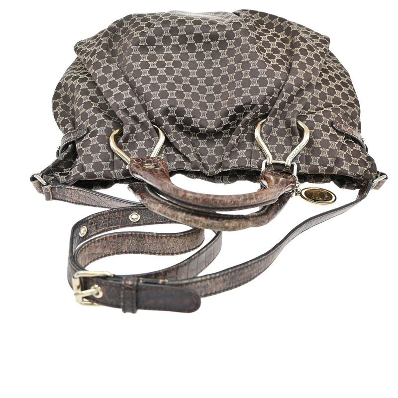 Celine Hand Shoulder Bag 2way Macadam Brown 62ka955