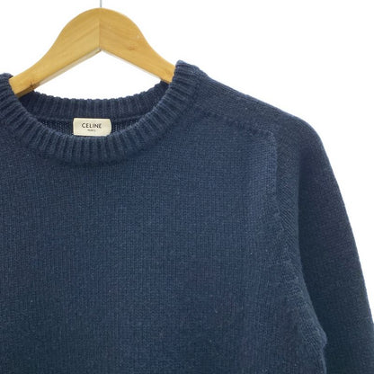 Celine - Cashmere Crew Neck Knit - XS - Navy - Women's