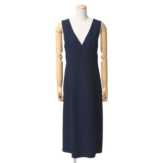 Prada Dress Size 40 V-neck Sleeveless Dress Made In Italy 20250121 Ra3010
