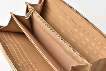 Christian Dior Long Wallet Diorissimo Beige Gold