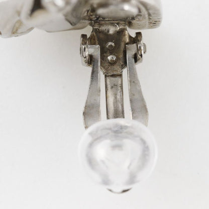 Hermes Cheval Horse Motif Metal Silver Ladies 10.5g Earrings